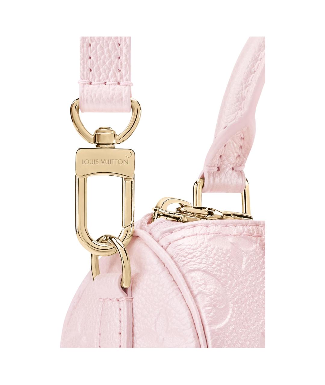LOUIS VUITTON Розовая кожаная сумка с короткими ручками, фото 5