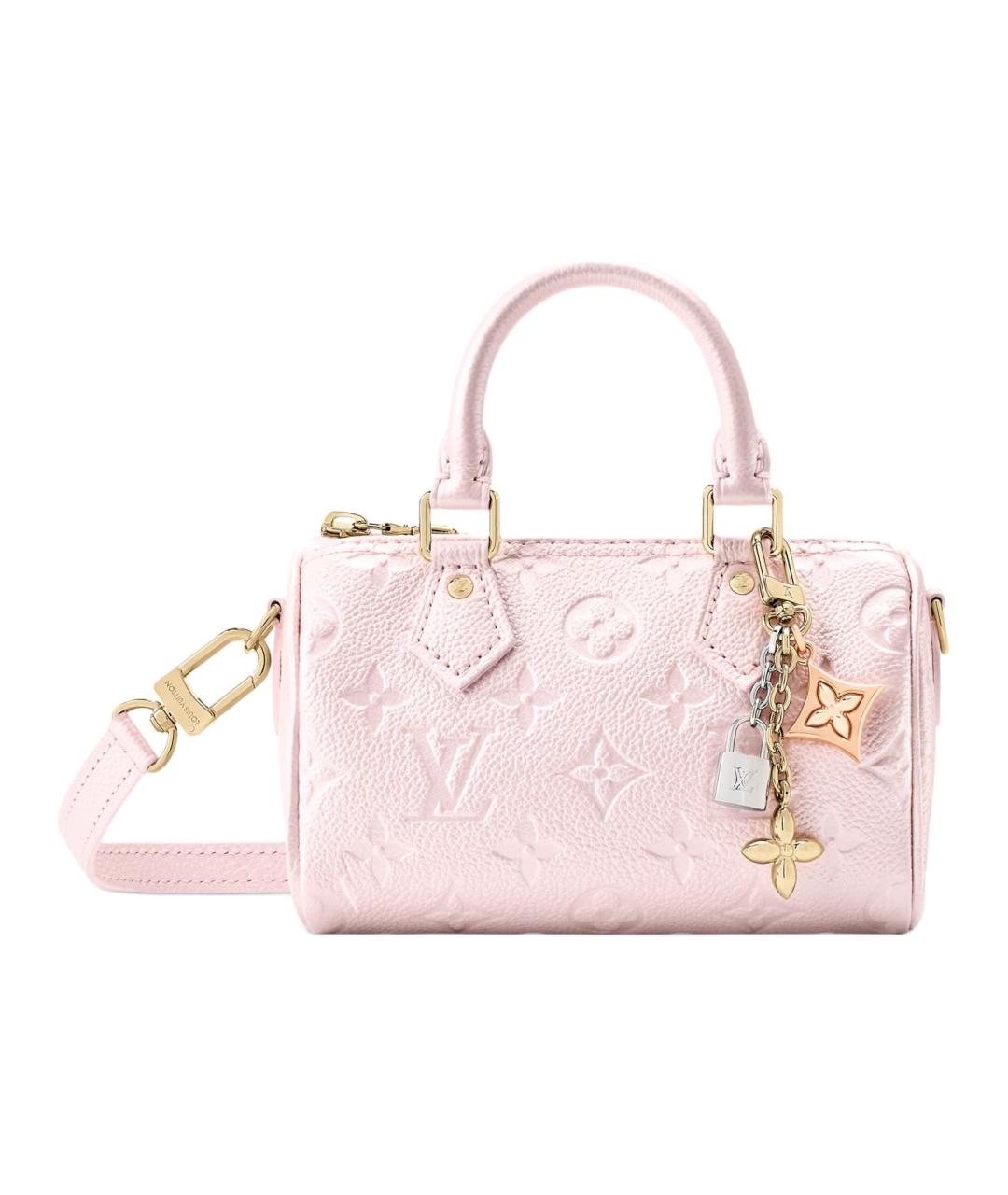 LOUIS VUITTON Розовая кожаная сумка с короткими ручками, фото 1