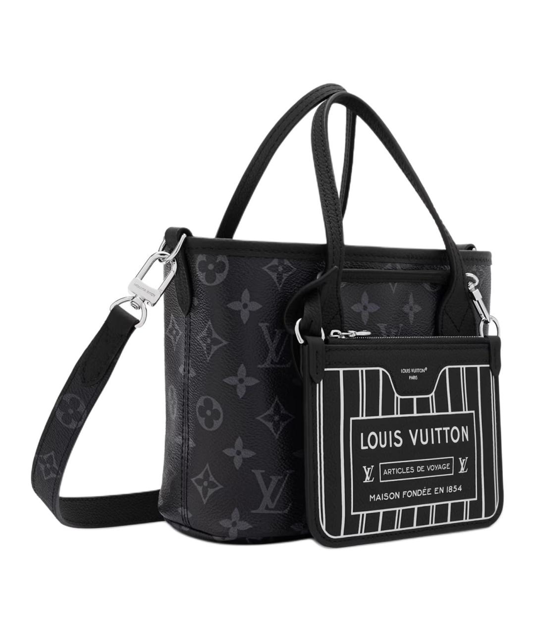 LOUIS VUITTON Черная сумка тоут, фото 4