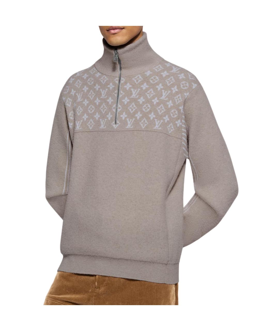 LOUIS VUITTON Серый джемпер / свитер, фото 4