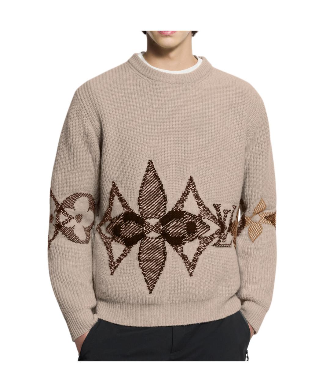 LOUIS VUITTON Бежевый джемпер / свитер, фото 2