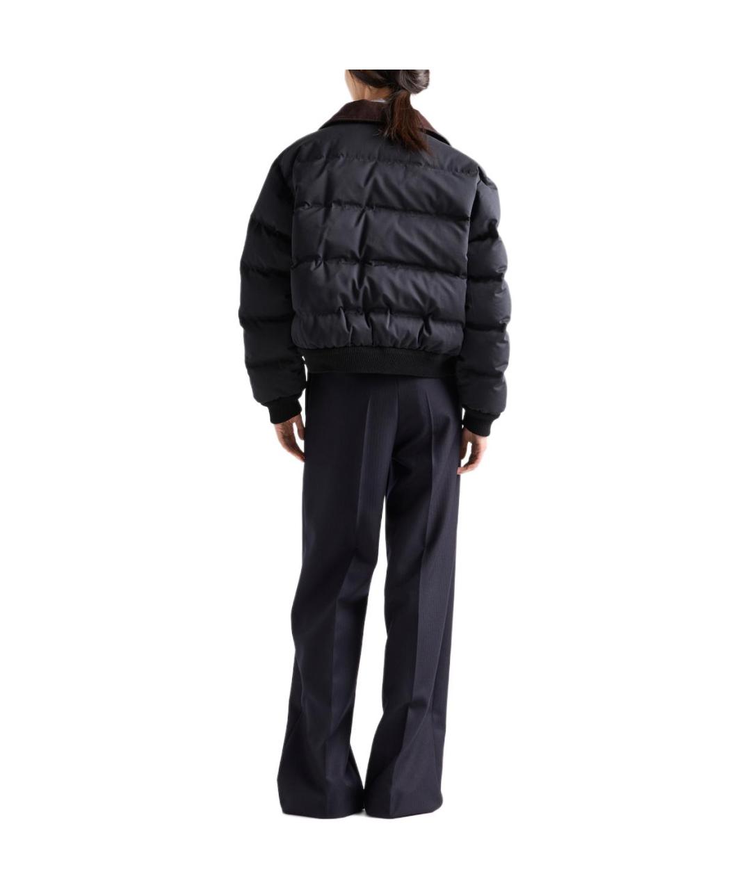 PRADA Черная полиамидовая куртка, фото 3