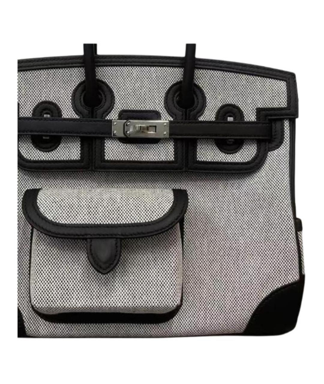 HERMES Черная сумка с короткими ручками, фото 4