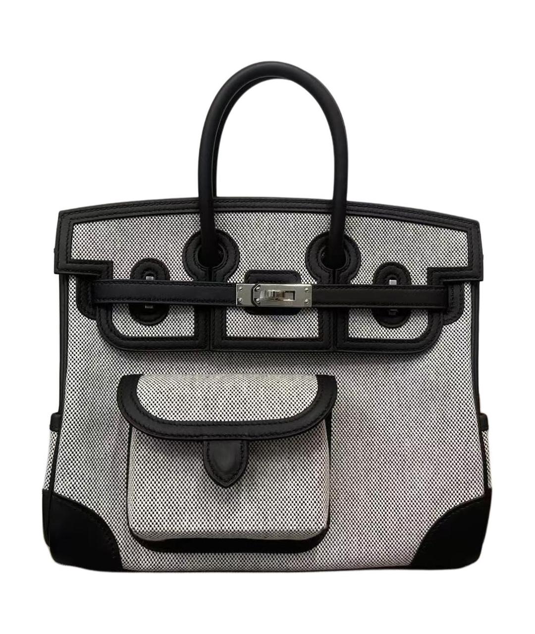 HERMES Черная сумка с короткими ручками, фото 1