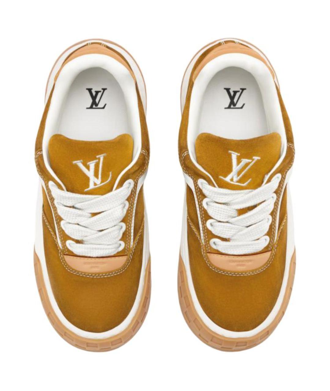 LOUIS VUITTON Коричневые кроссовки, фото 4