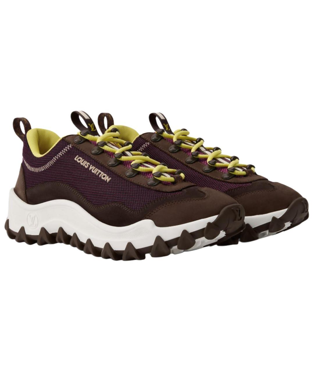 LOUIS VUITTON Фиолетовые кроссовки, фото 3