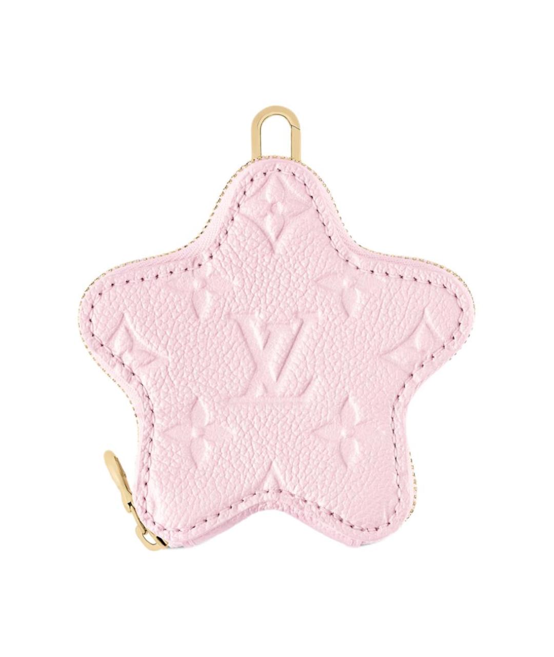 LOUIS VUITTON Розовый кожаный кошелек, фото 1