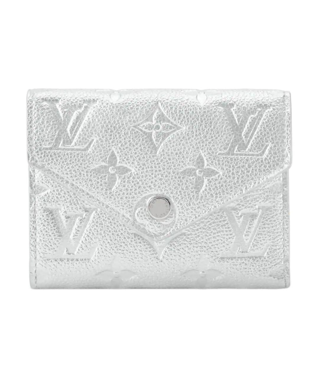 LOUIS VUITTON Серебрянный кожаный кошелек, фото 1