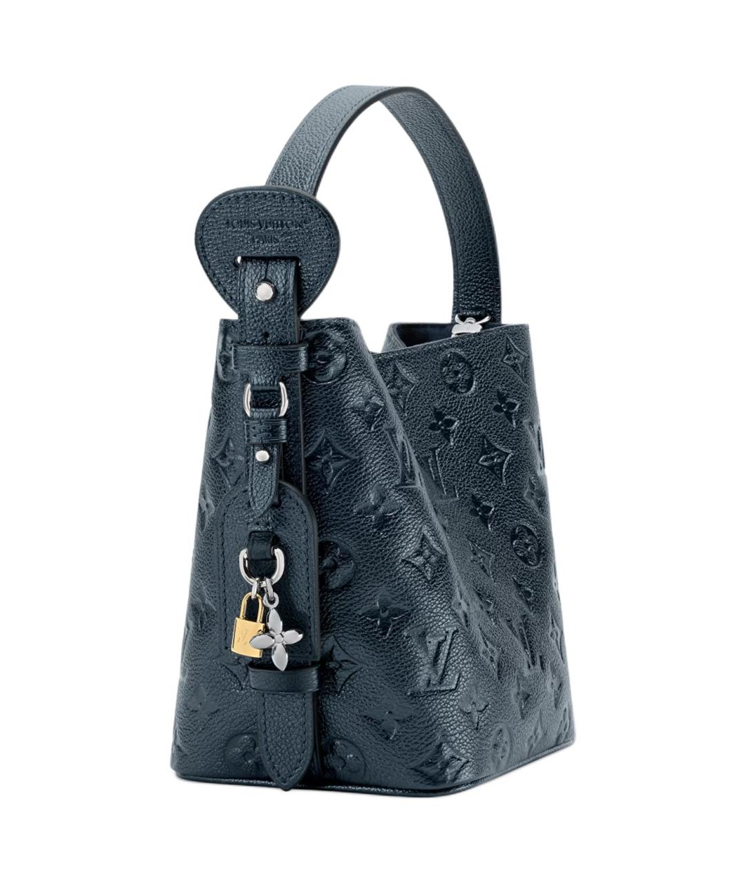 LOUIS VUITTON Темно-синяя кожаная сумка через плечо, фото 2