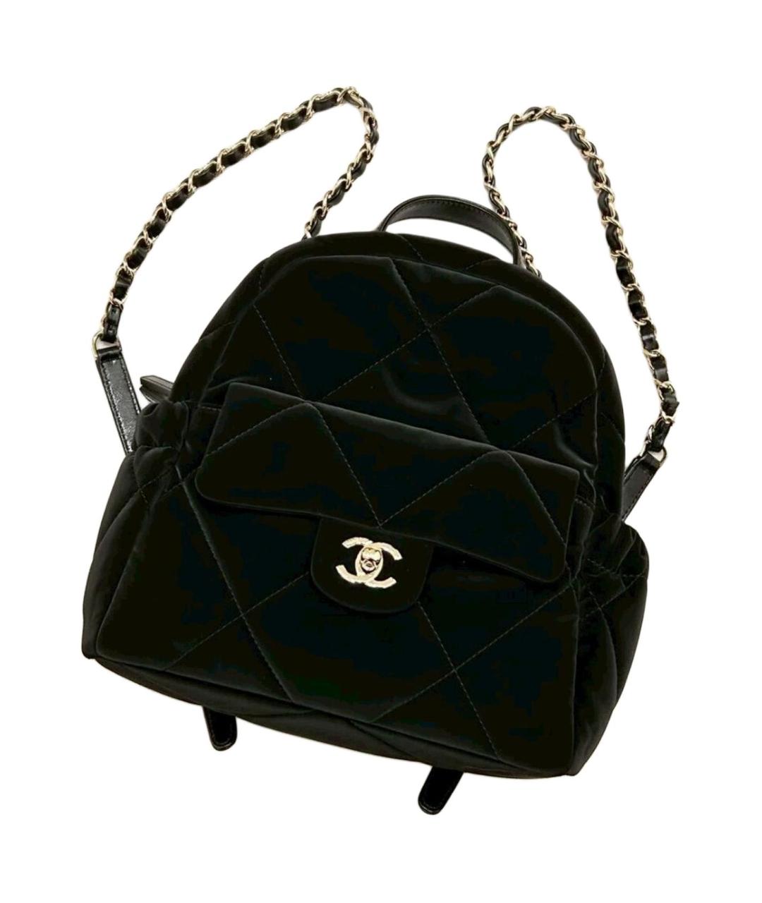 CHANEL Черный рюкзак, фото 2