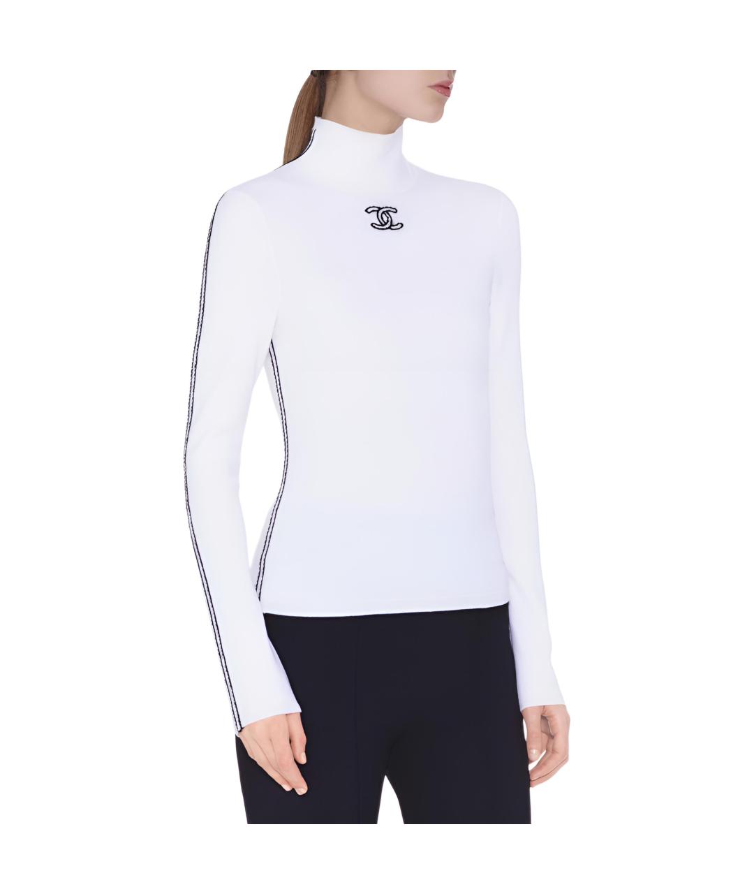 CHANEL Белый джемпер / свитер, фото 2