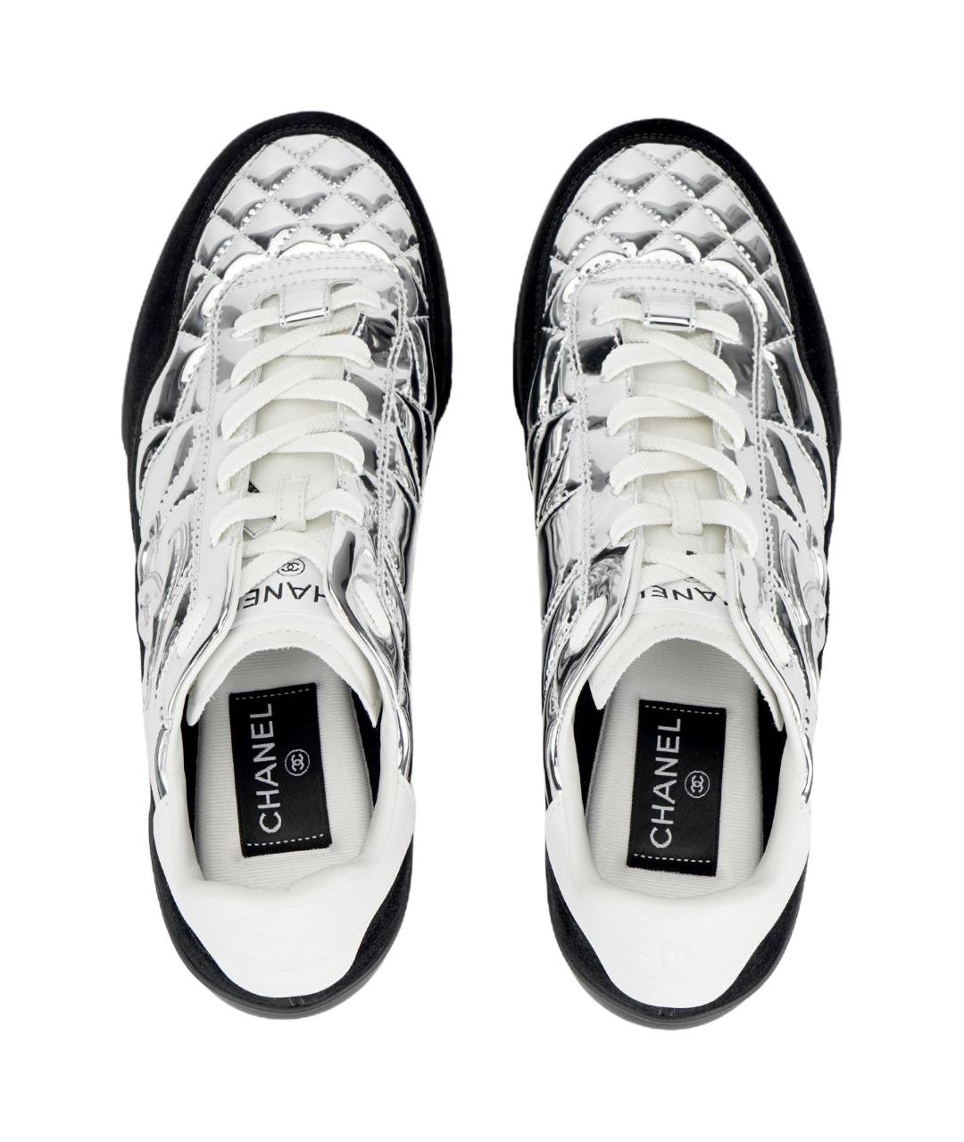 CHANEL Мульти кожаные низкие кроссовки / кеды, фото 3