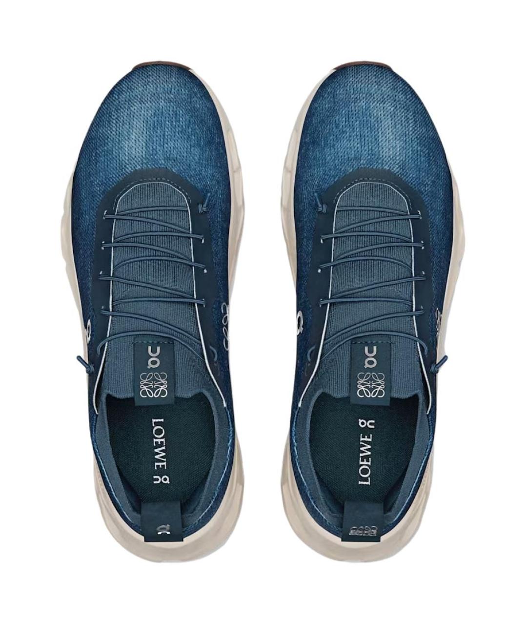 ON Синие текстильные низкие кроссовки / кеды, фото 4