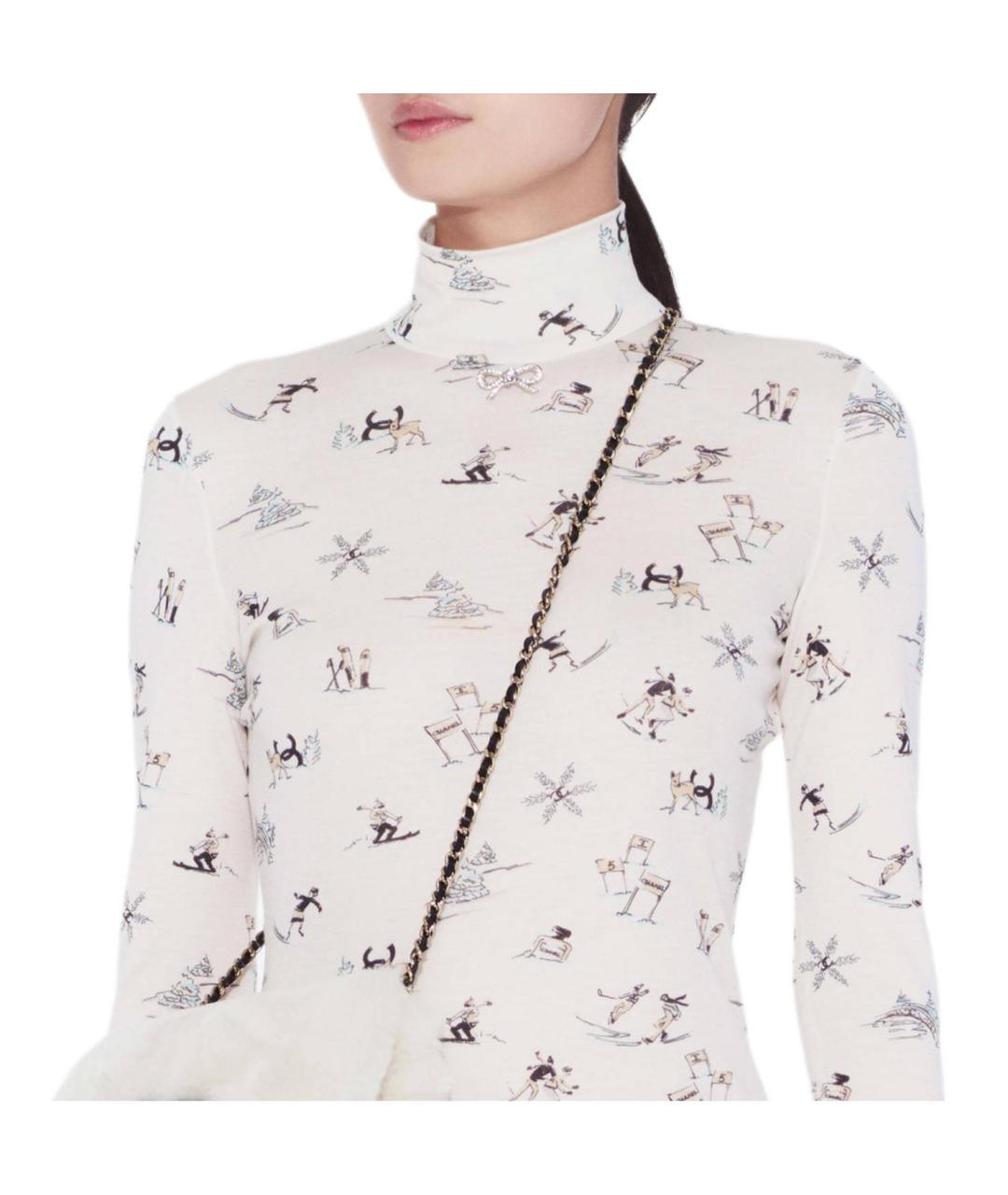 CHANEL Белая футболка, фото 4