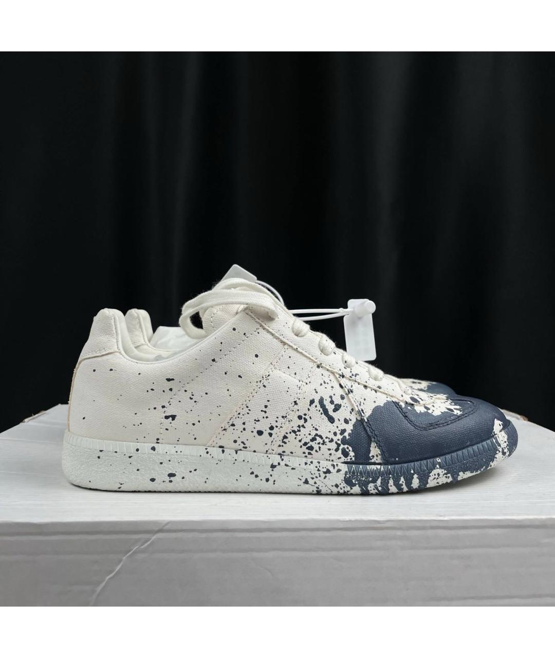 MAISON MARGIELA Белые текстильные кеды, фото 6