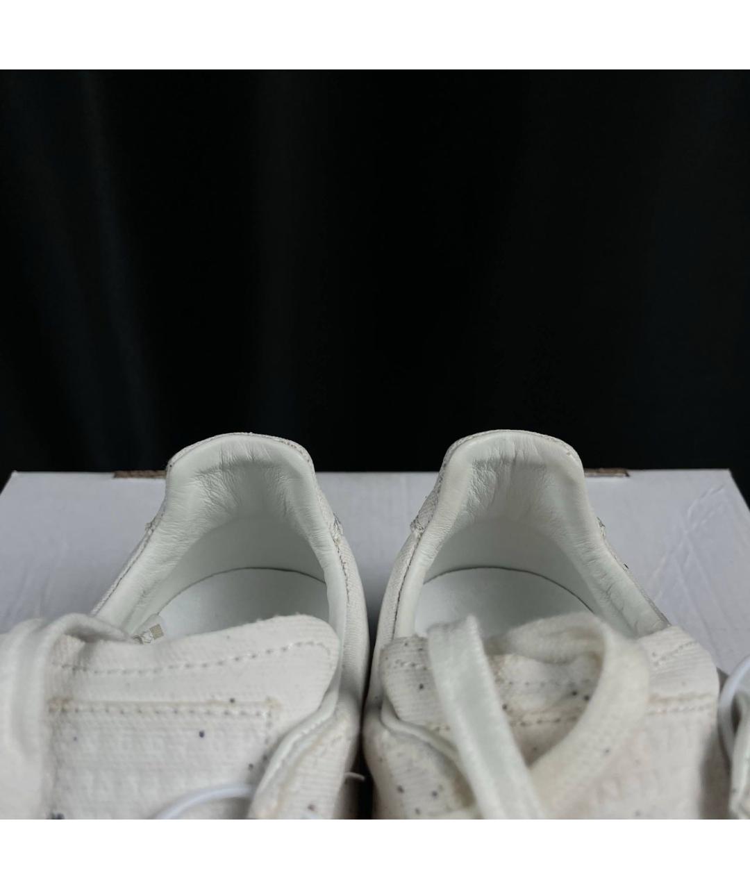 MAISON MARGIELA Белые текстильные кеды, фото 4