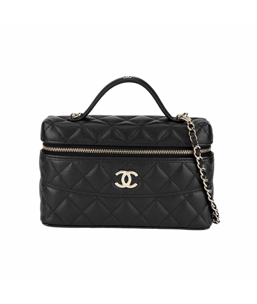 CHANEL Черная кожаная сумка через плечо, фото 5