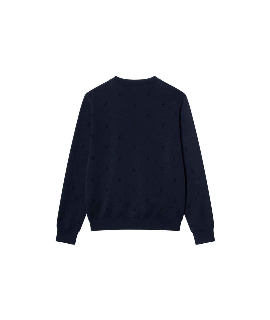 LOUIS VUITTON Синий джемпер / свитер, фото 3