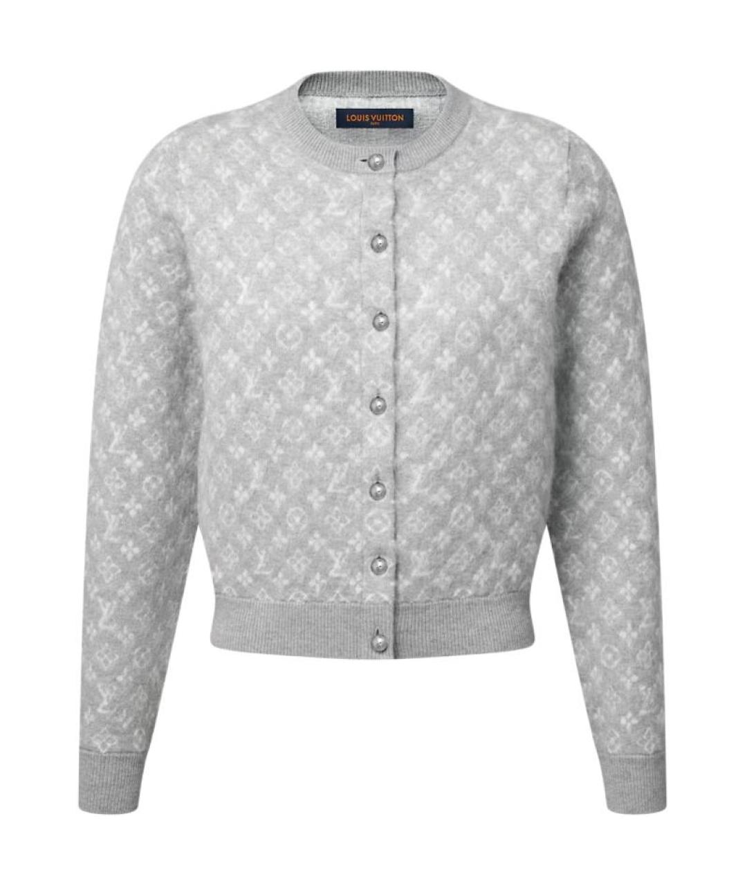 LOUIS VUITTON Серый кардиган, фото 1