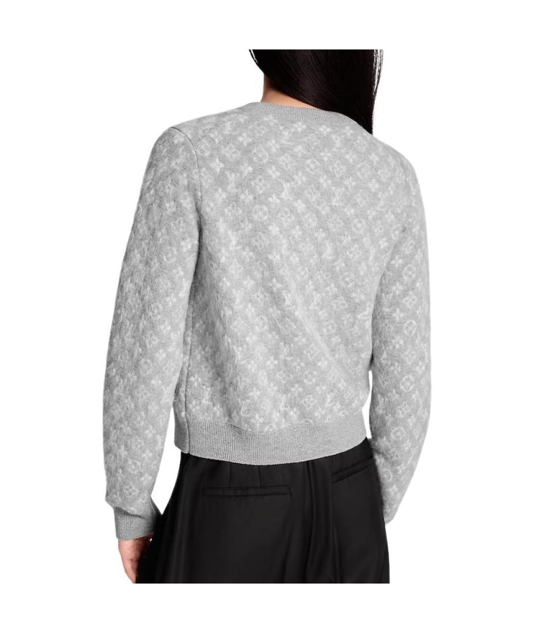 LOUIS VUITTON Серый кардиган, фото 4