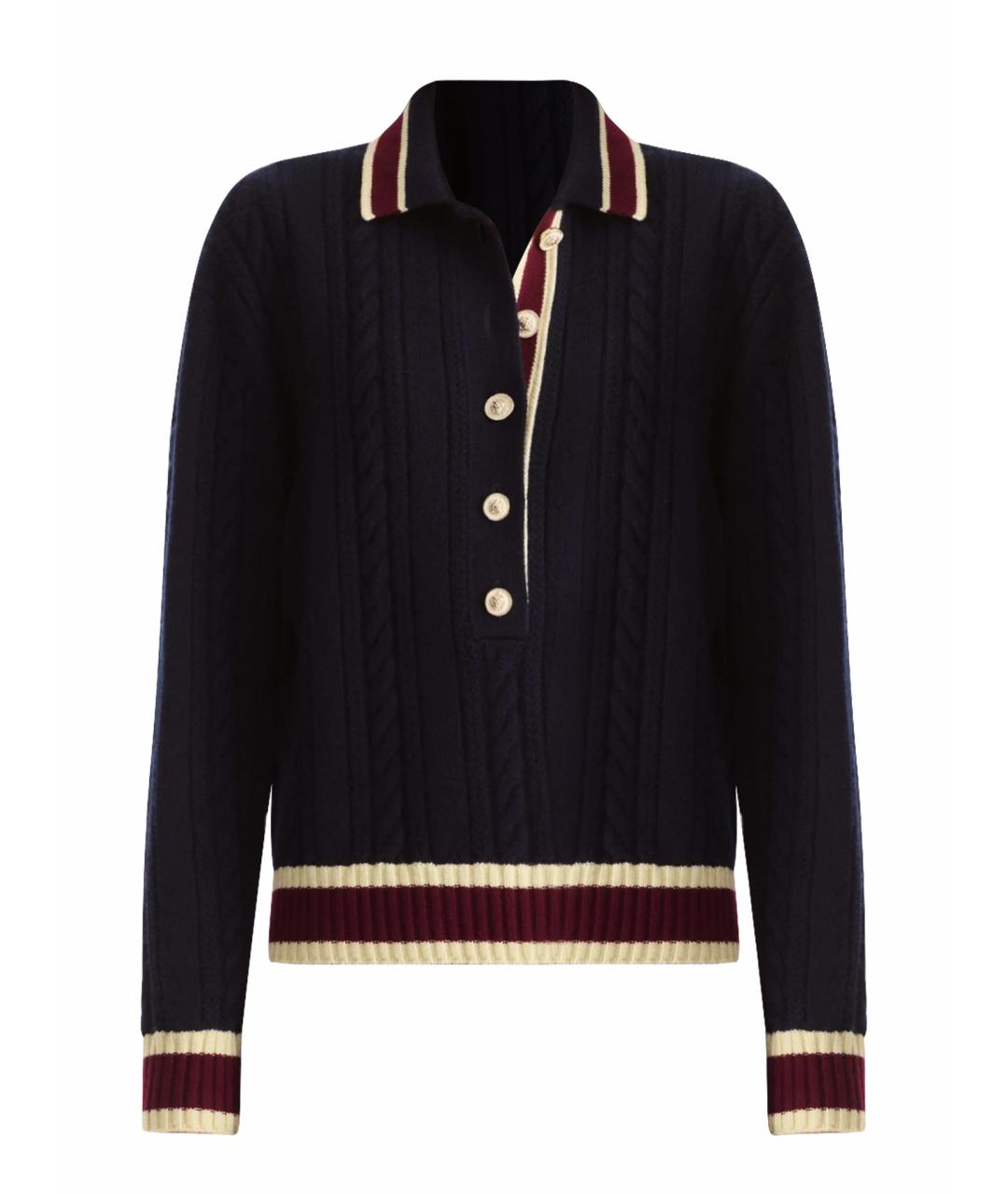 CHANEL Темно-синий кашемировый джемпер / свитер, фото 1