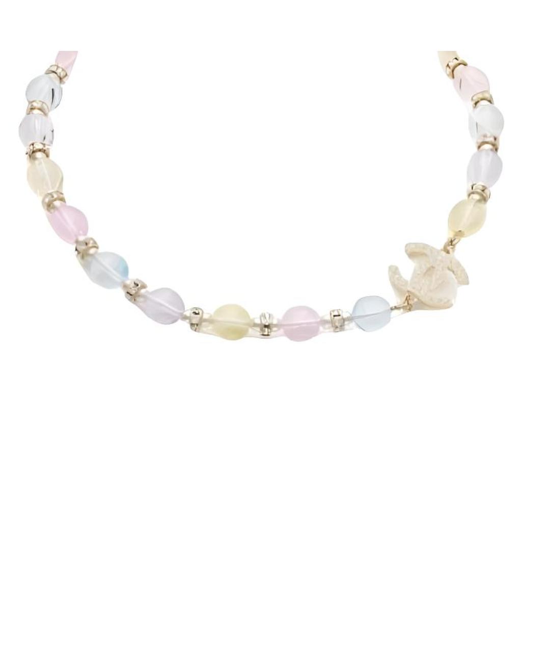 CHANEL Белое колье, фото 4