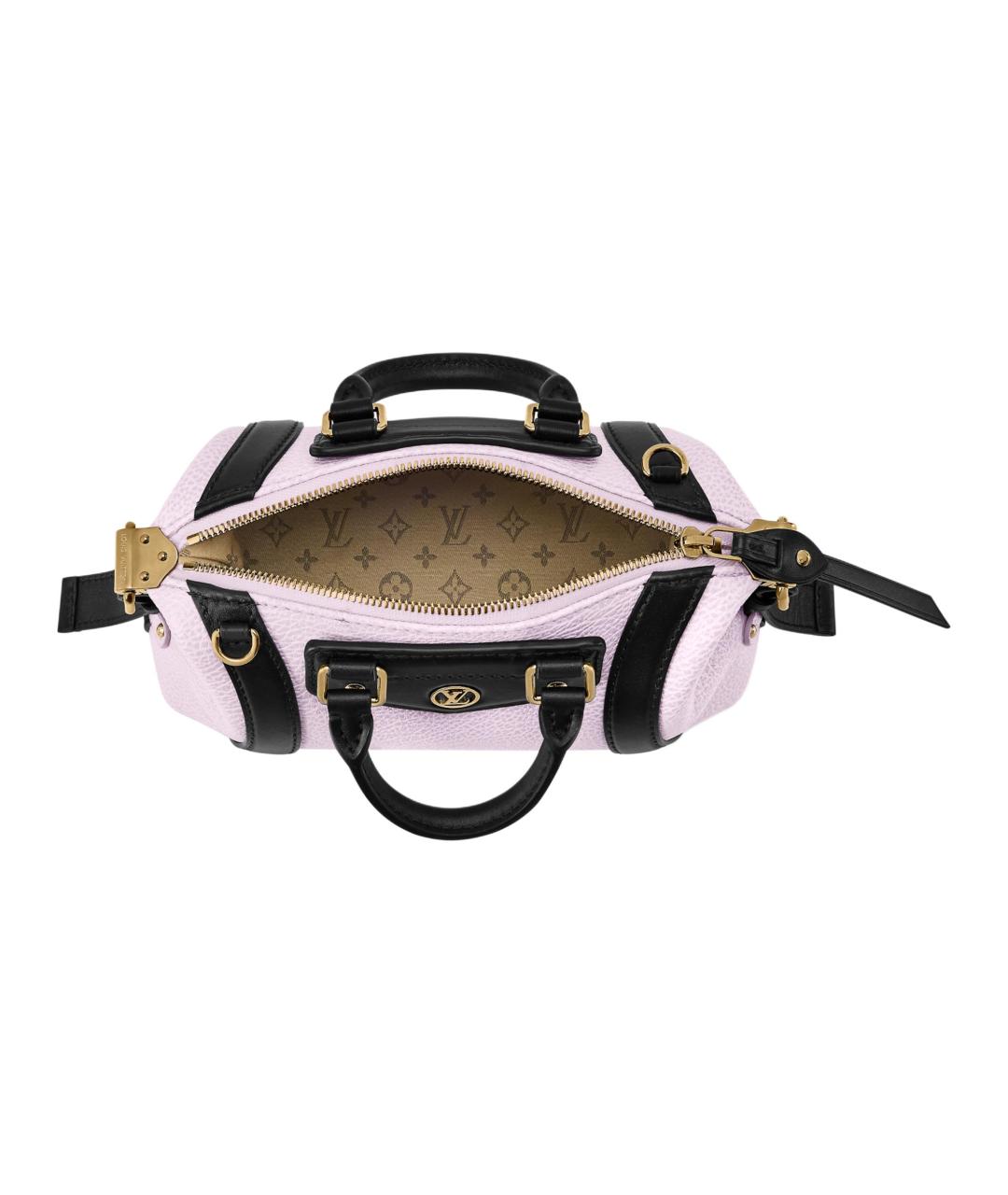 LOUIS VUITTON Розовая кожаная сумка тоут, фото 4