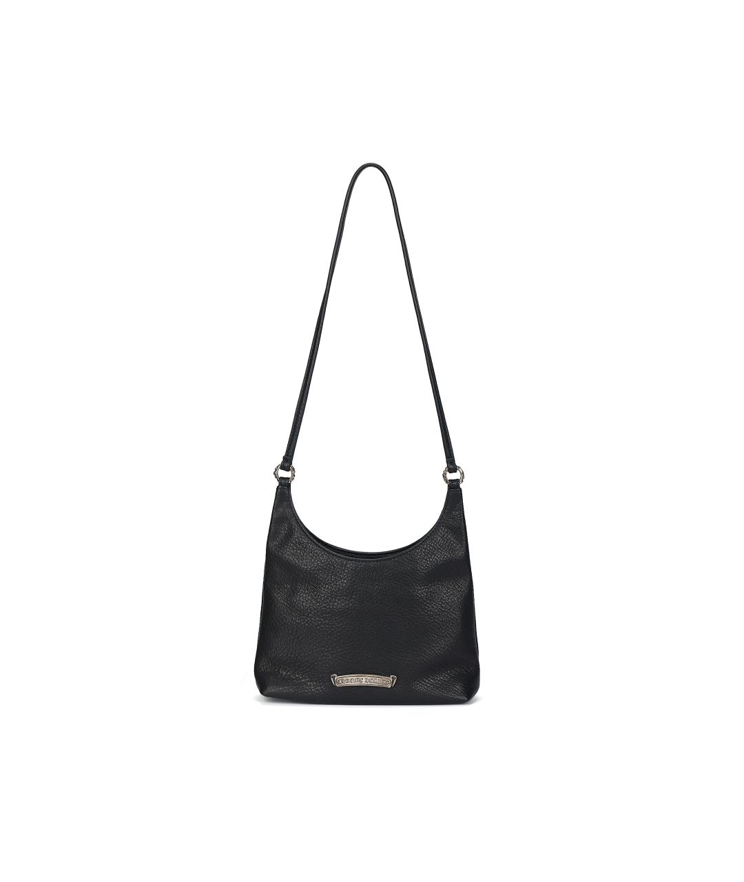 CHROME HEARTS Черная кожаная сумка через плечо, фото 3