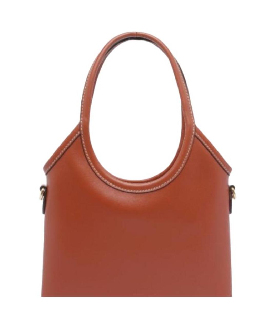 MIU MIU Коричневая кожаная сумка через плечо, фото 5