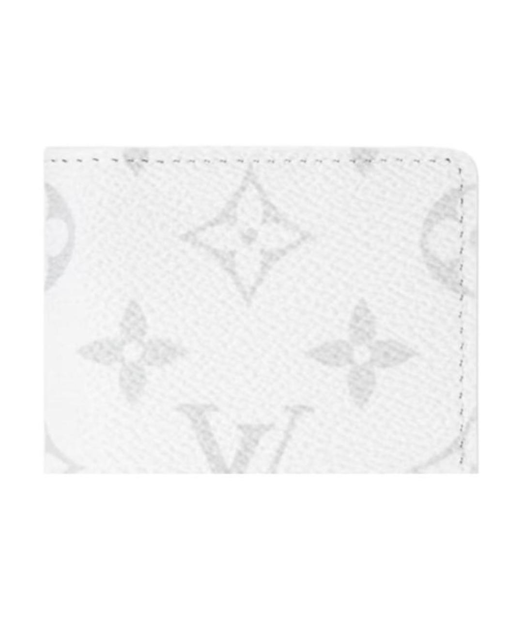 LOUIS VUITTON Белый кожаный кошелек, фото 5
