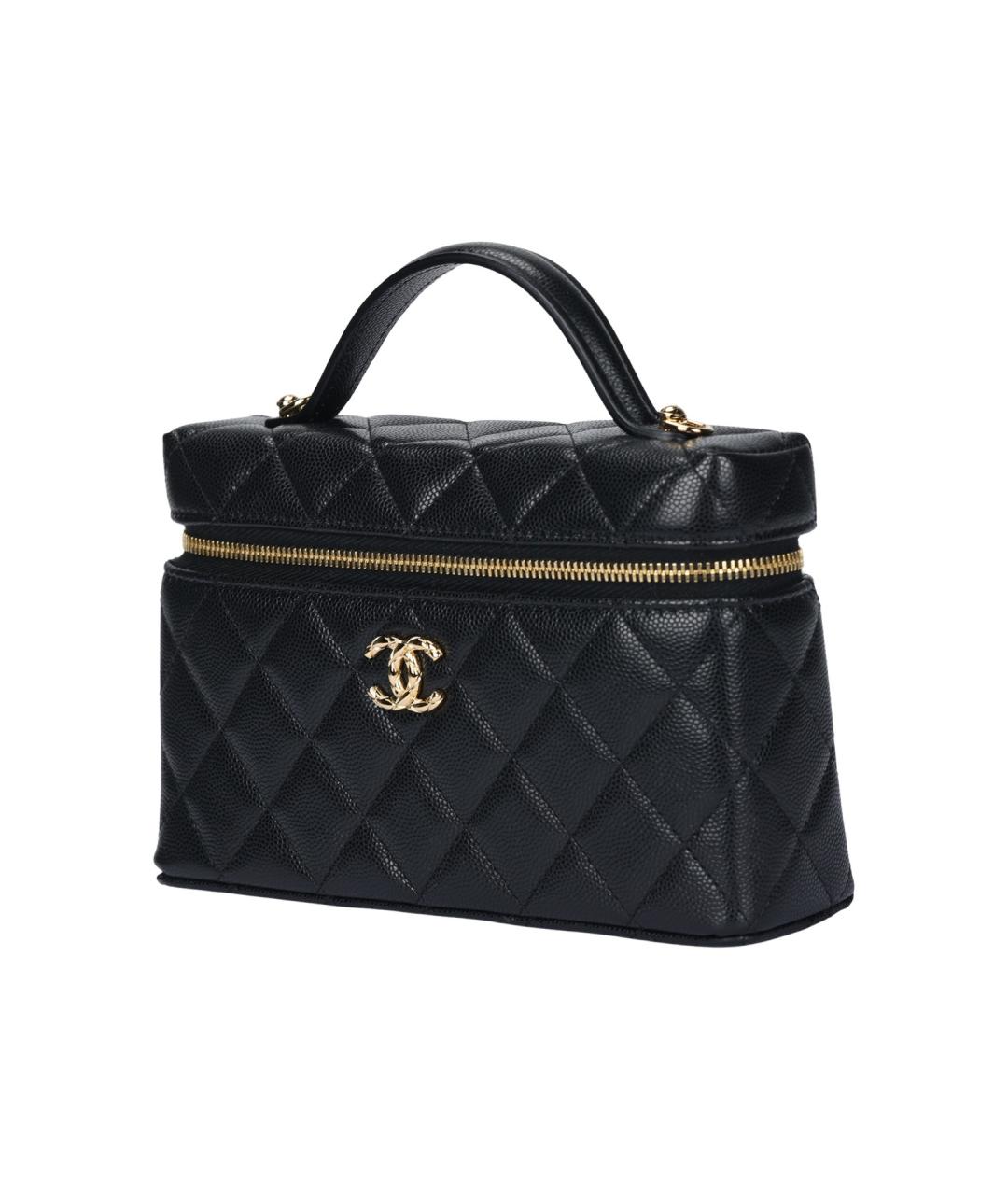 CHANEL Черная кожаная сумка через плечо, фото 2