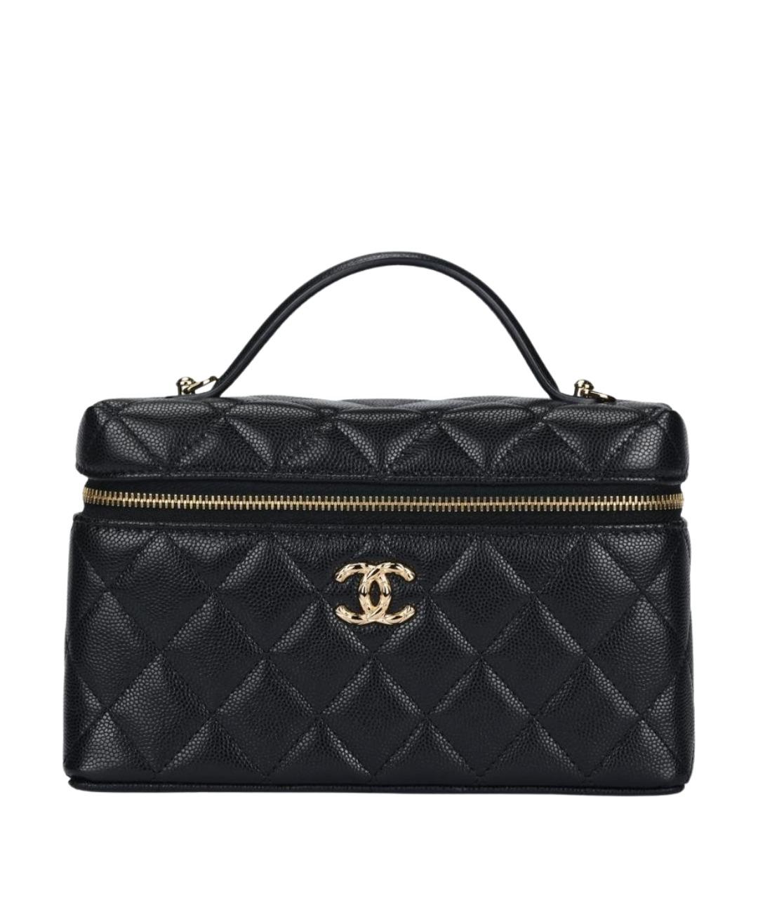 CHANEL Черная кожаная сумка через плечо, фото 1