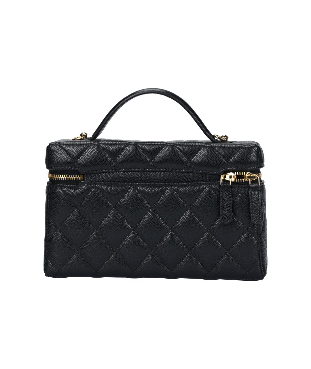 CHANEL Черная кожаная сумка через плечо, фото 3