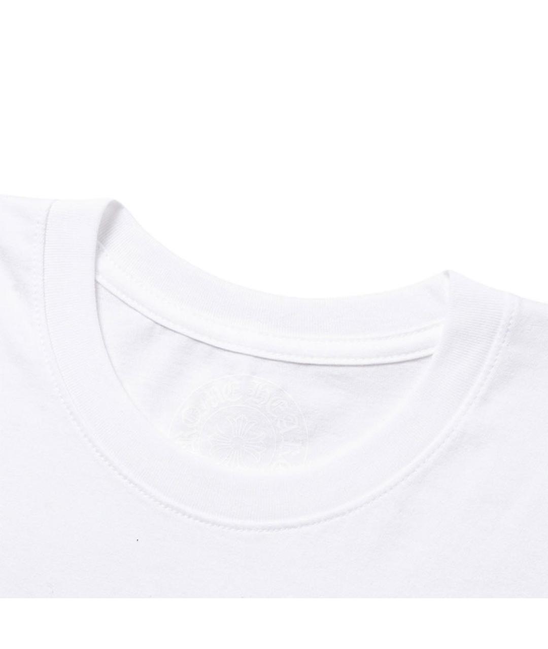 CHROME HEARTS Белая хлопковая футболка, фото 3