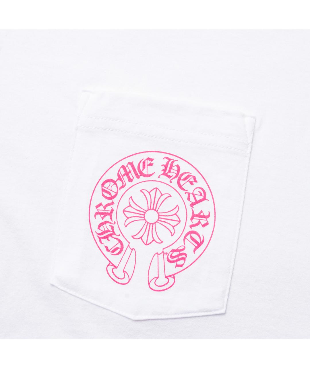 CHROME HEARTS Белая хлопковая футболка, фото 5
