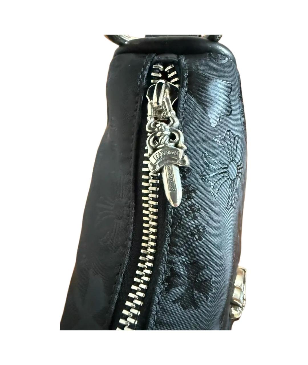 CHROME HEARTS Черная жаккардовая сумка через плечо, фото 5