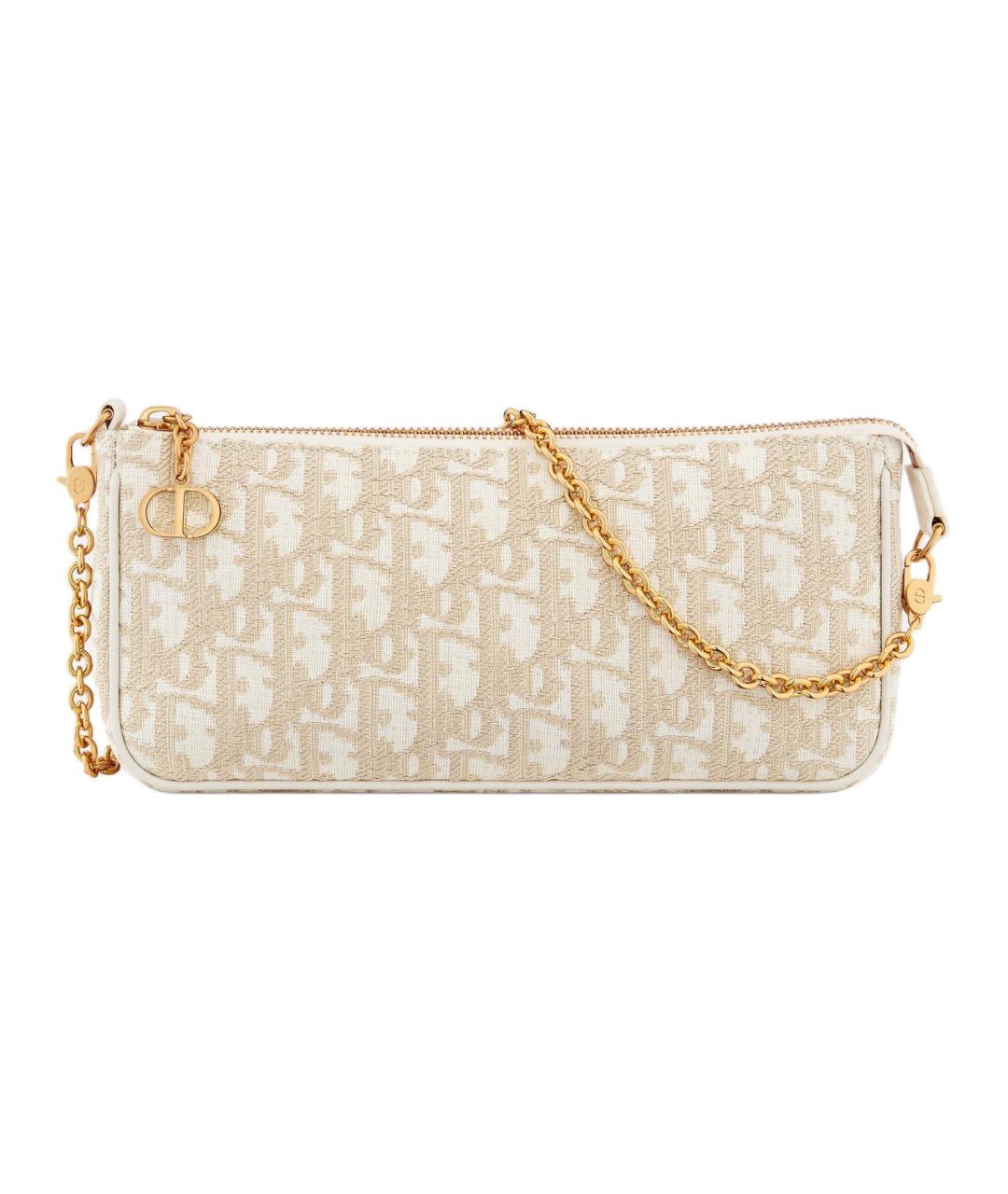 CHRISTIAN DIOR Бежевая сумка через плечо, фото 1