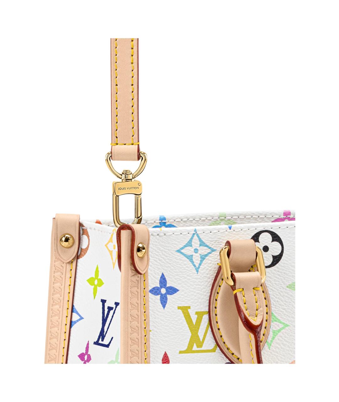 LOUIS VUITTON Белая сумка тоут, фото 5