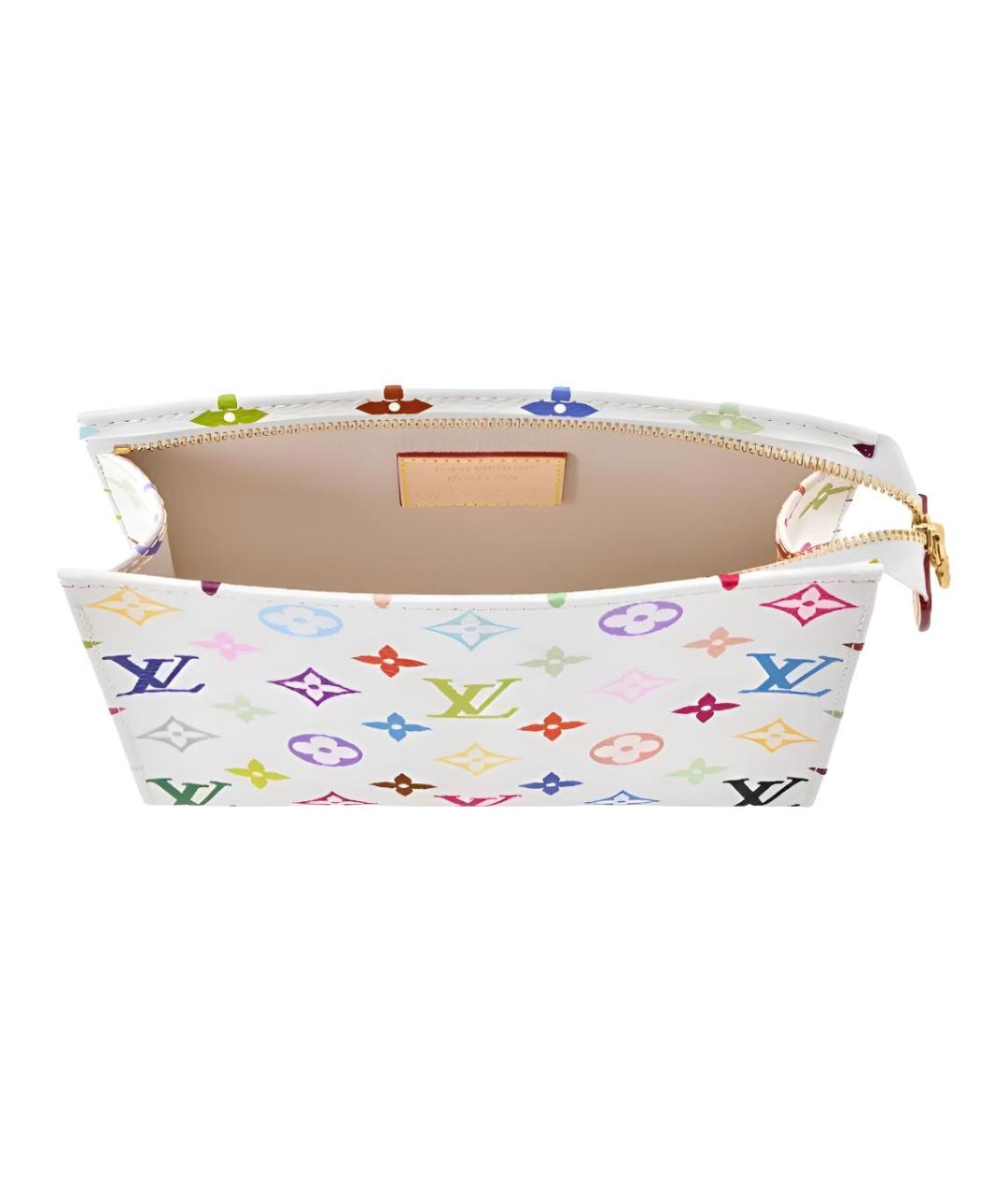LOUIS VUITTON Белая косметичка, фото 4