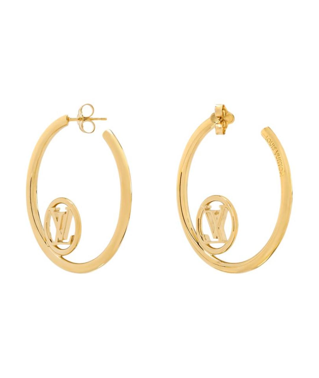 LOUIS VUITTON Золотые серьги, фото 3