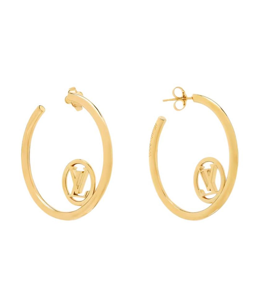 LOUIS VUITTON Золотые серьги, фото 2