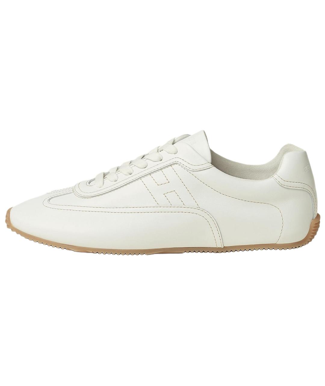 HERMES Белые кожаные низкие кроссовки / кеды, фото 2