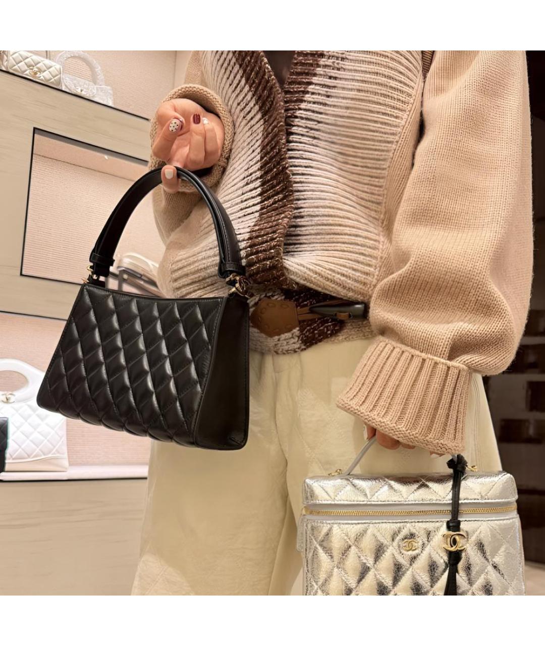 CHANEL Черная сумка через плечо, фото 5