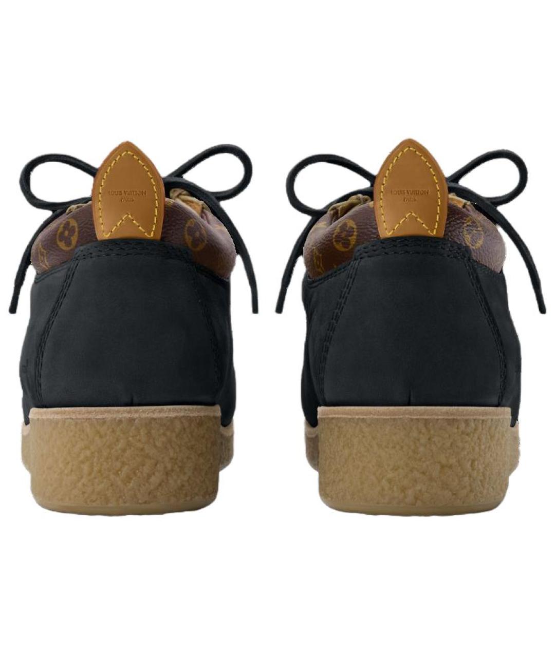 LOUIS VUITTON Черные кожаные низкие ботинки, фото 5