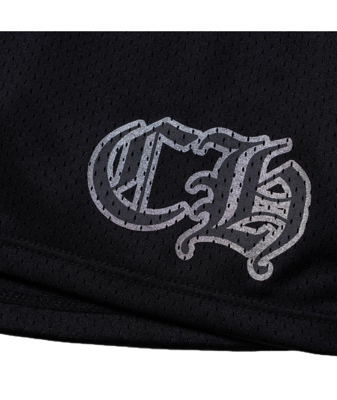 CHROME HEARTS Черные полиэстеровые шорты, фото 3