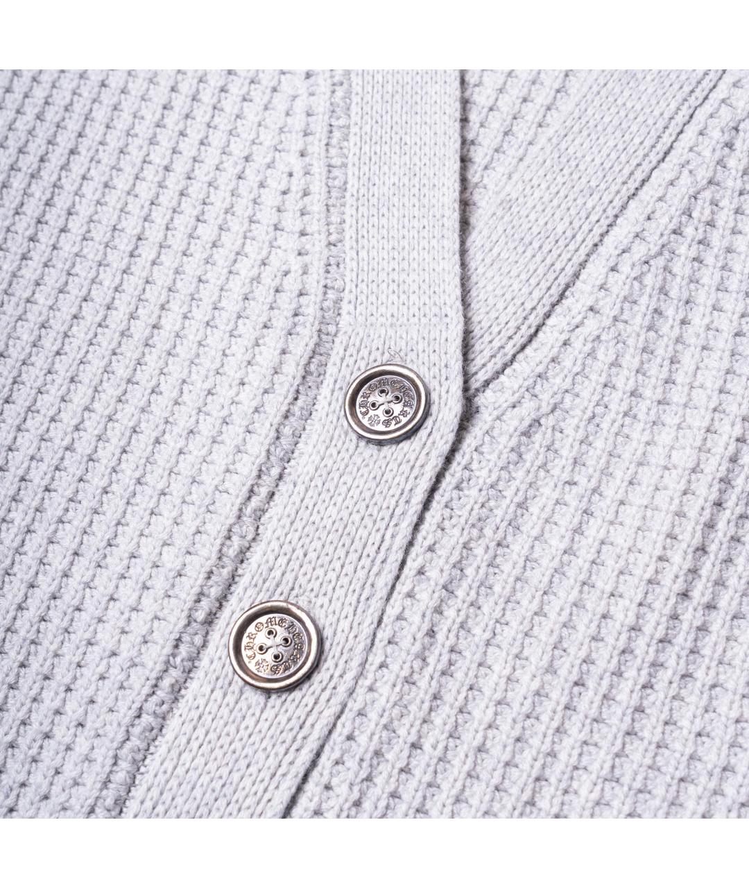 CHROME HEARTS Серый кашемировый джемпер / свитер, фото 2