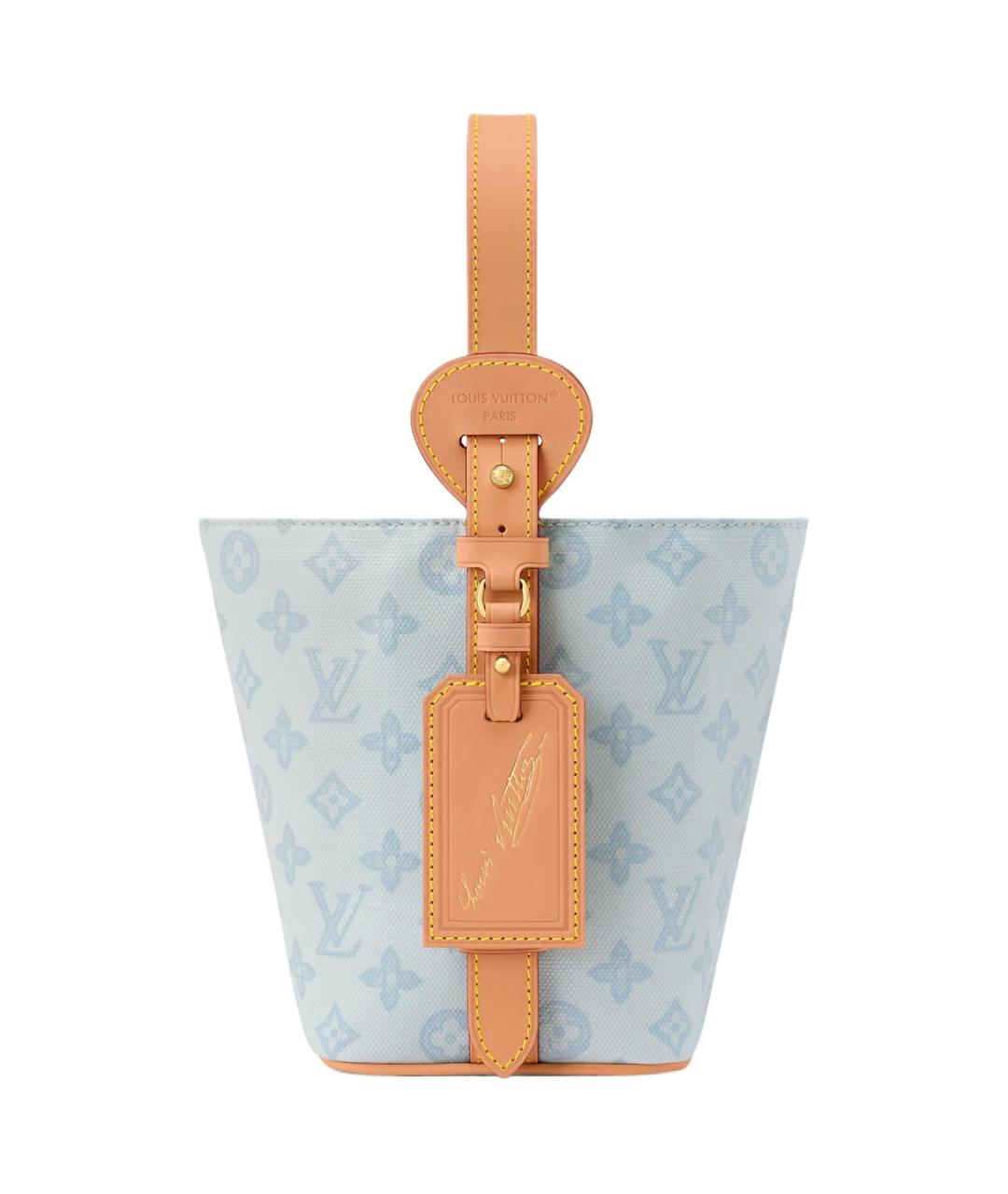 LOUIS VUITTON Голубая сумка через плечо, фото 3