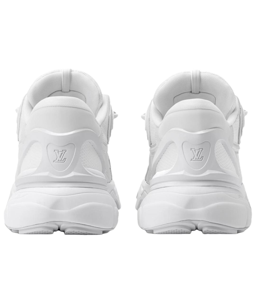 LOUIS VUITTON Белые текстильные низкие кроссовки / кеды, фото 5