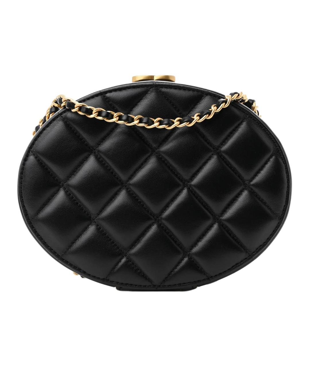 CHANEL Черная кожаная сумка через плечо, фото 1