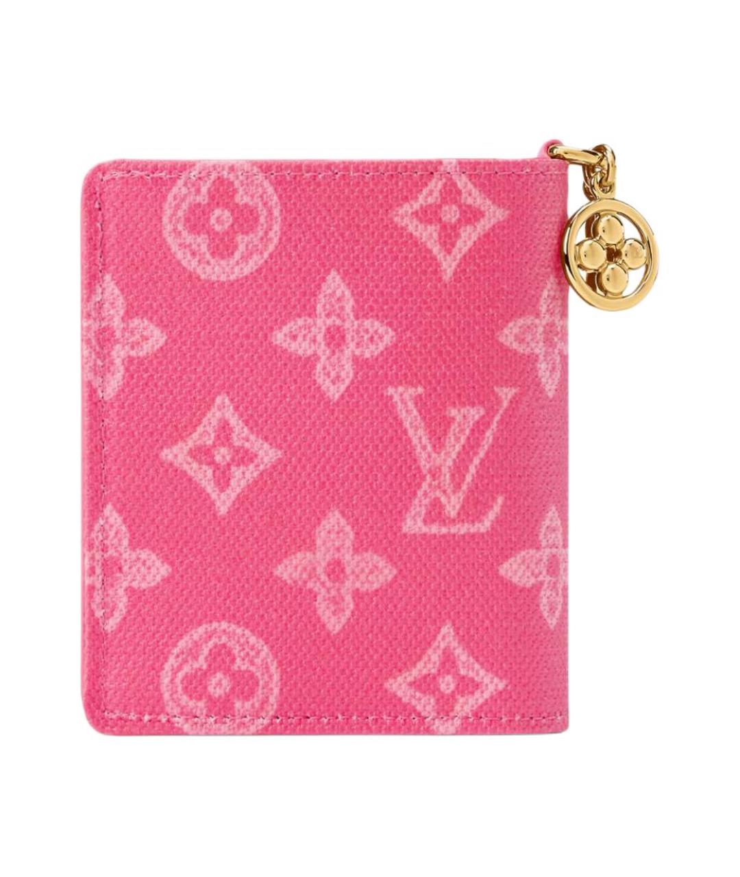LOUIS VUITTON Розовый кошелек, фото 3